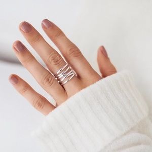 Stacked Midi Ring | 925 Silver